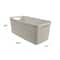 Curver® Jute Cream Plastic Storage Basket Organizer